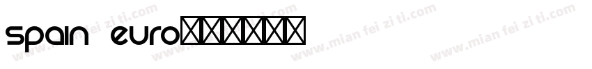 Spain Euro字体转换